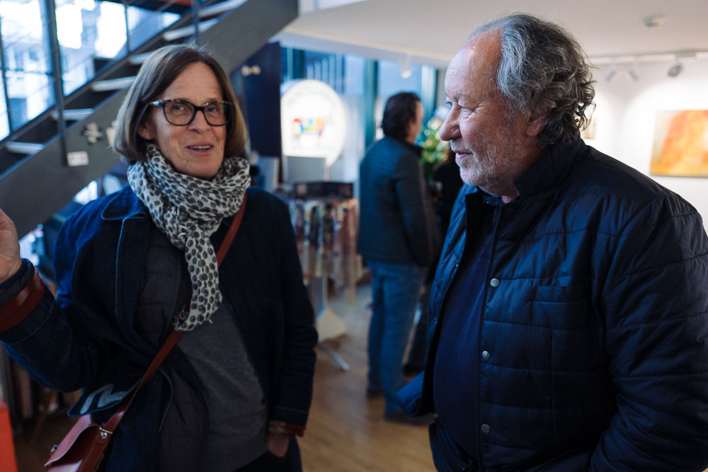 Ausstellung François Bonjour / Giulia Fonti, Vernissage. Foto: Bernhard Ehrminger